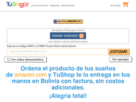 'tushopbolivia.com' screenshot