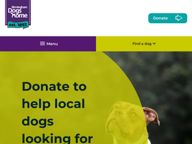 'birminghamdogshome.org.uk' screenshot