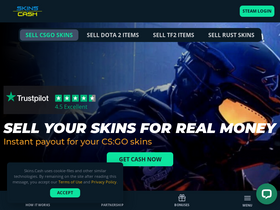 'skins.cash' screenshot