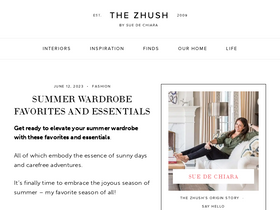 'thezhush.com' screenshot