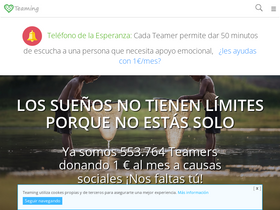 'teaming.net' screenshot