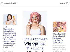 'cosmeticsarenas.com' screenshot