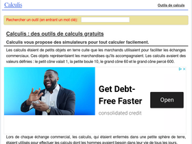 'calculis.net' screenshot