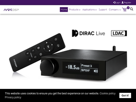 'minidsp.com' screenshot