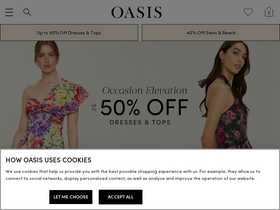 'oasisfashion.com' screenshot