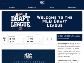 'mlbdraftleague.com' screenshot