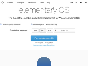 'elementary.io' screenshot
