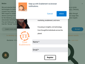 'trustenablement.com' screenshot