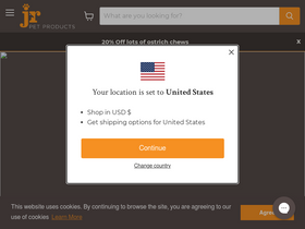 'jrpetproducts.com' screenshot