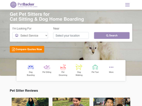 'petbacker.com' screenshot