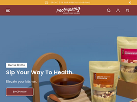 root + spring homepage screenshot