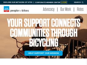 'peopleforbikes.org' screenshot