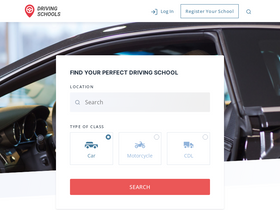 'driving-schools.com' screenshot