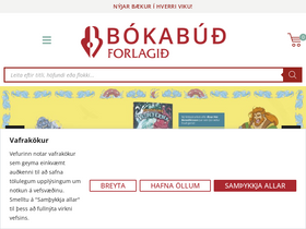 'forlagid.is' screenshot