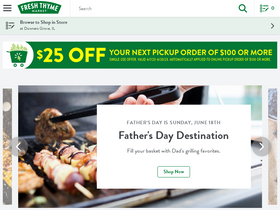 'freshthyme.com' screenshot