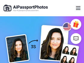 'aipassportphotos.com' screenshot
