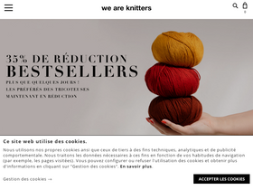 'weareknitters.fr' screenshot