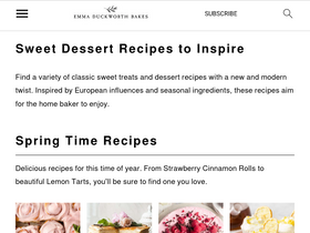 'emmaduckworthbakes.com' screenshot