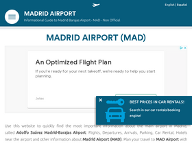 'madrid-airport.com' screenshot