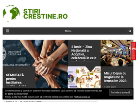 'stiricrestine.ro' screenshot