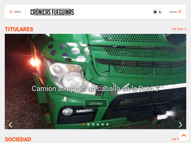 'cronicasfueguinas.com' screenshot