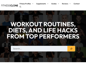 'fitnessclone.com' screenshot