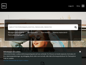 'digitalarkivet.no' screenshot