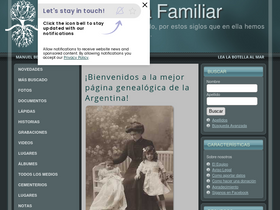 'genealogiafamiliar.net' screenshot