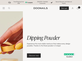 Doonails homepage screenshot