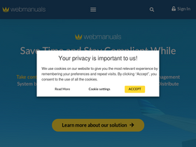'webmanuals.aero' screenshot