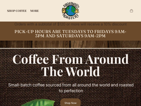 broadwayroastery.com homepage screenshot