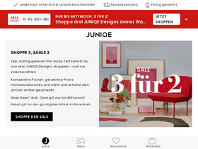 'juniqe.ch' screenshot