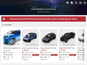 'gamemodels.ru' screenshot