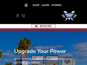 'battlebornbatteries.com' screenshot