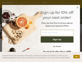 'starwest-botanicals.com' screenshot