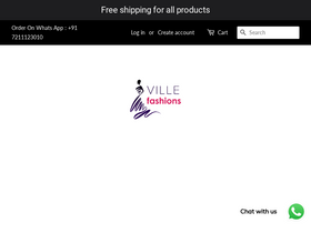 'villefashion.com' screenshot