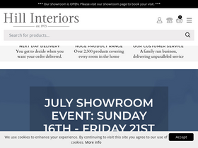 'hill-interiors.com' screenshot