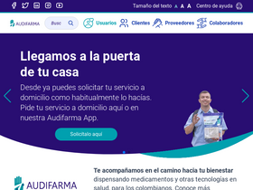 'audifarma.com.co' screenshot