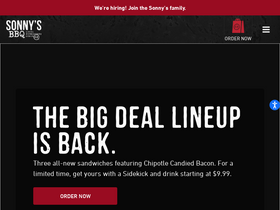 'sonnysbbq.com' screenshot