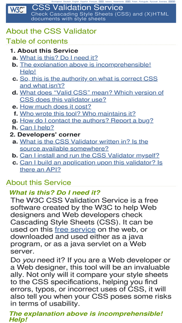 w3.css-validator.org