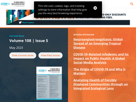 'ajtmh.org' screenshot