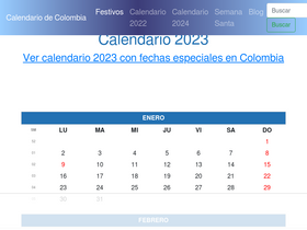 'calendariodecolombia.com' screenshot