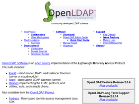 'openldap.org' screenshot