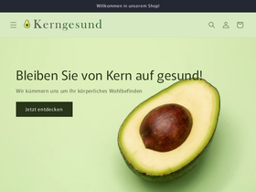 Kerngesund homepage screenshot
