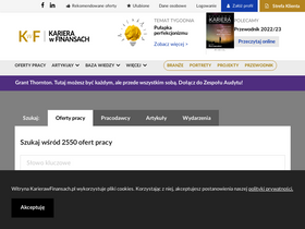 'karierawfinansach.pl' screenshot