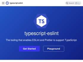 'typescript-eslint.io' screenshot