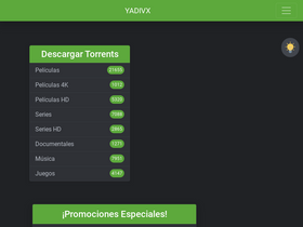'yadivx.net' screenshot