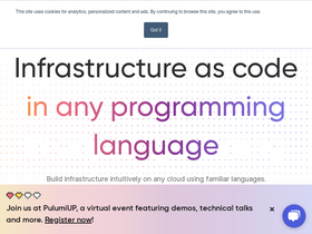 'pulumi.com' screenshot