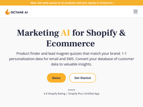 'app.octaneai.com' screenshot