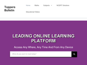 'toppersbulletin.com' screenshot